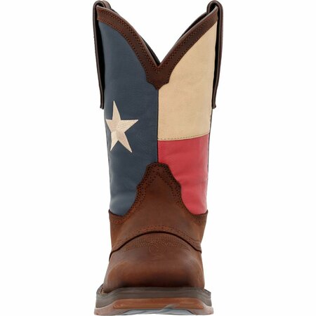 Durango Rebel by Texas Flag Western Boot, DARK BROWN/TEXAS FLAG, 2E, Size 9 DB4446